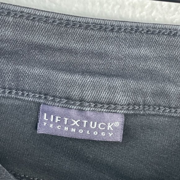 NEW NYDJ Womens Plus 20W Ava Flare Jeans Black Trinity Raw Hem Denim Lift Tuck - Picture 7 of 12